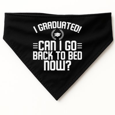 CAN I GO BACK TO BED Graduation Gift For Him Her Funny USA-Made Doggie Bandana
