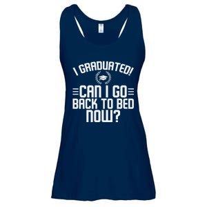 CAN I GO BACK TO BED Graduation Gift For Him Her Funny Ladies Essential Flowy Tank