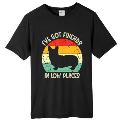 Corgi Ive Got Friends In Low Places Pembroke Welsh Lover Tall Fusion ChromaSoft Performance T-Shirt