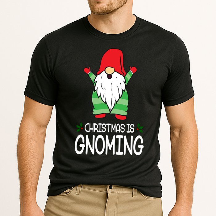 Christmas Is Gnoming Cooling Performance Crew T-Shirt