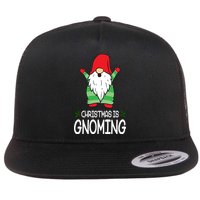 Christmas Is Gnoming Flatbill Hat