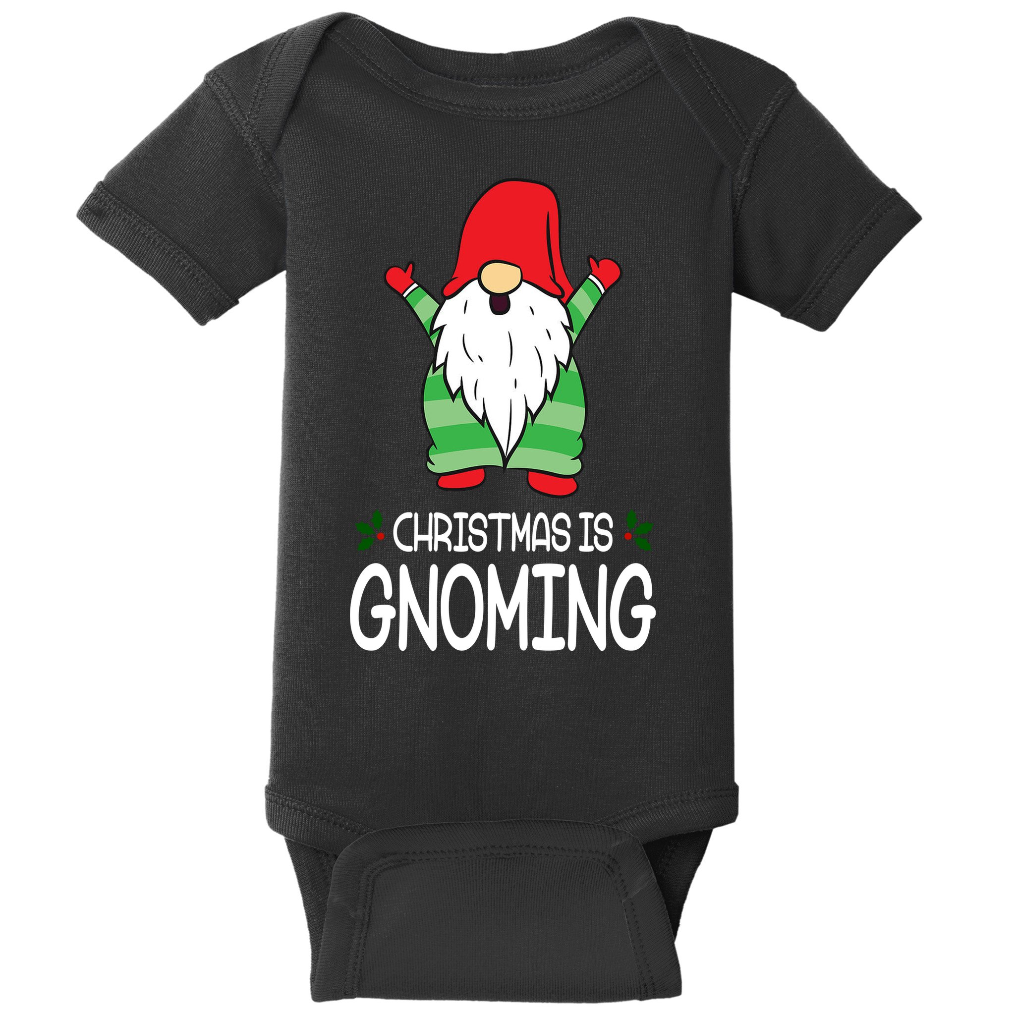 Christmas Is Gnoming Baby Bodysuit