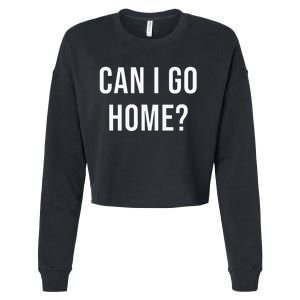 Can I Go Home Cropped Pullover Crew