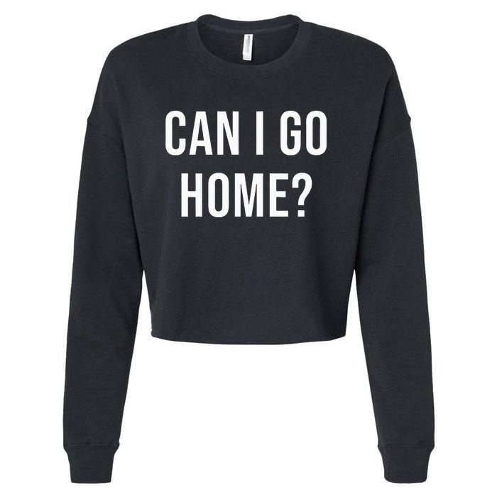 Can I Go Home Cropped Pullover Crew