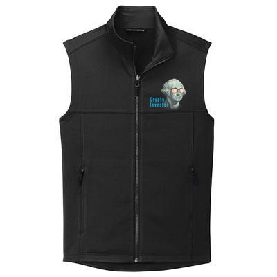 Crypto Investor, George In BTC Glasses, Bitcoin, Blockchain, Cryptocurrency, BTC Collective Smooth Fleece Vest