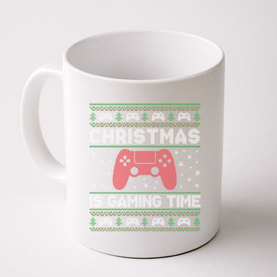 Christmas Is Gaming Time Funny Video Gamer Holiday Christmas Cute Gift Coffee Mug