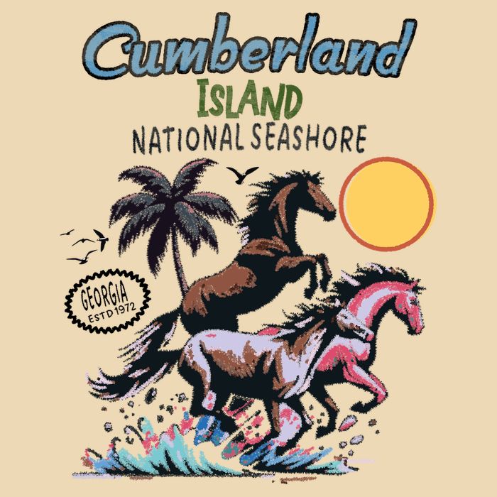 Cumberland Island Georgia Drawstring Bag