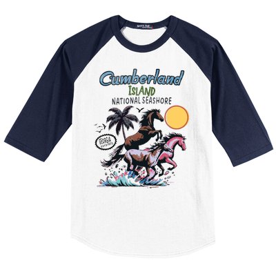 Cumberland Island Georgia Baseball Sleeve Shirt