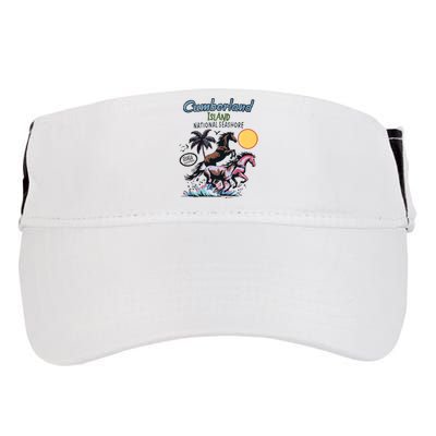 Cumberland Island Georgia Adult Drive Performance Visor