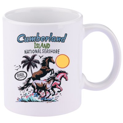 Cumberland Island Georgia 11oz C Handle Ceramic Mug
