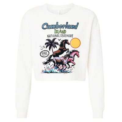 Cumberland Island Georgia Cropped Pullover Crew