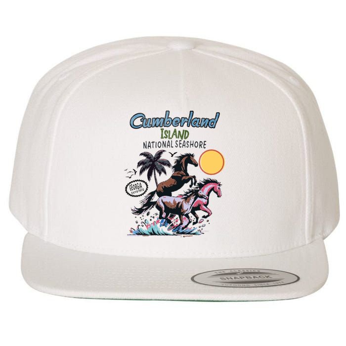 Cumberland Island Georgia Wool Snapback Cap