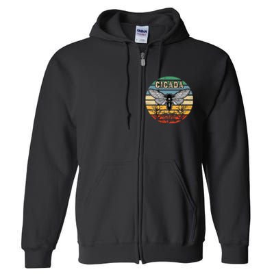 Cicada Insect Great Eastern Brood X 2021 Magicicada Full Zip Hoodie