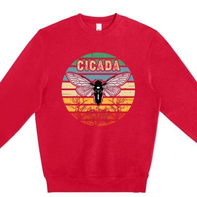 Cicada Insect Great Eastern Brood X 2021 Magicicada Premium Crewneck Sweatshirt