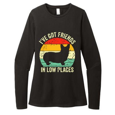 Corgi Ive Got Friends In Low Places Pembroke Welsh Lover Womens CVC Long Sleeve Shirt