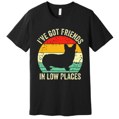 Corgi IVe Got Friends In Low Places Pembroke Welsh Lover Te Premium T-Shirt