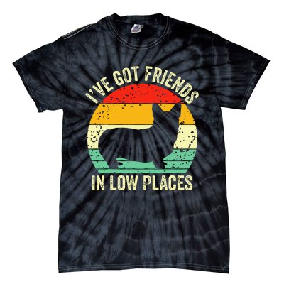 Corgi IVe Got Friends In Low Places Pembroke Welsh Lover Te Tie-Dye T-Shirt