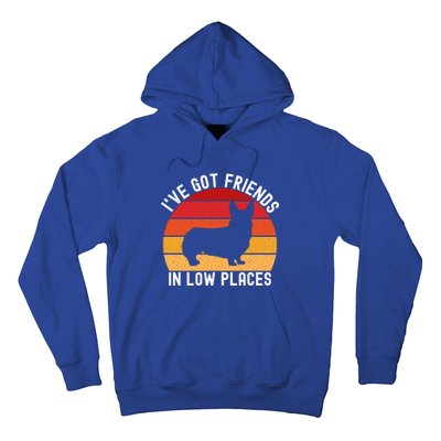 Corgi I've Got Friends In Low Places Pembroke Welsh Lover Gift Hoodie