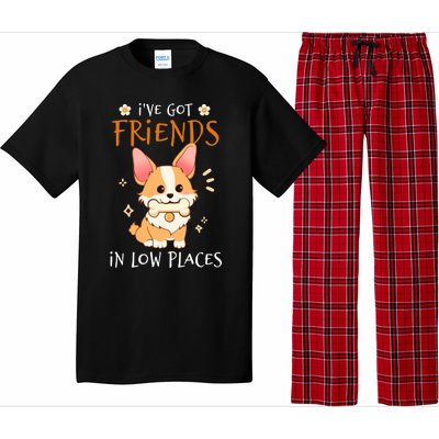 Corgi I've Got Friends In Low Places Pembroke Welsh Lover Great Gift Pajama Set