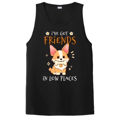 Corgi I've Got Friends In Low Places Pembroke Welsh Lover Great Gift PosiCharge Competitor Tank