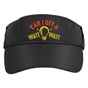 Can I Get A Watt Watt Funny Electrician Gift Adult Drive Performance Visor