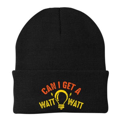 Can I Get A Watt Watt Funny Electrician Gift Beanie