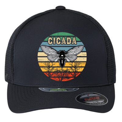 Cicada Insect Great Eastern Brood X 2021 Magicicada Flexfit Unipanel Trucker Cap