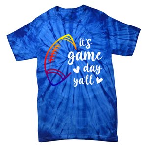 Cute It's Game Day Ya'll Football Great Gift Tie-Dye T-Shirt