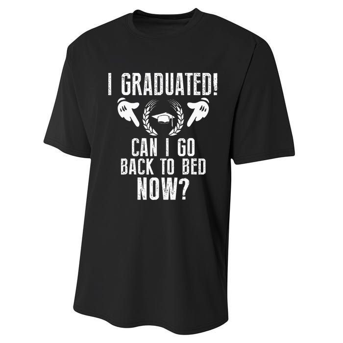 Can I Go Back To Bed Graduation Performance Sprint T-Shirt