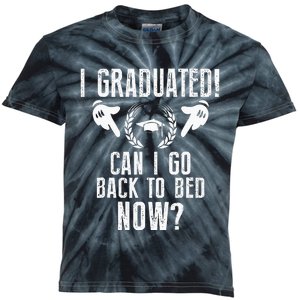 Can I Go Back To Bed Graduation Kids Tie-Dye T-Shirt