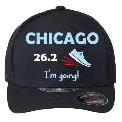 Chicago Im Going Marathon Runner Running Flexfit Unipanel Trucker Cap