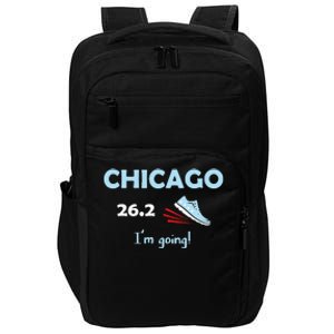 Chicago Im Going Marathon Runner Running Impact Tech Backpack