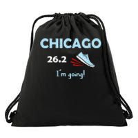 Chicago Im Going Marathon Runner Running Drawstring Bag