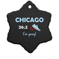 Chicago Im Going Marathon Runner Running 262 Ceramic Star Ornament