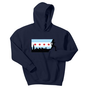 Chicago Im Going Marathon Runner Running 262 Kids Hoodie