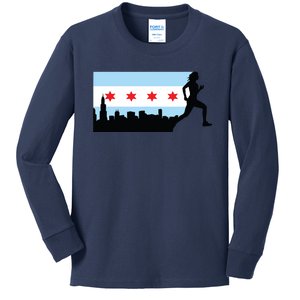 Chicago Im Going Marathon Runner Running 262 Kids Long Sleeve Shirt