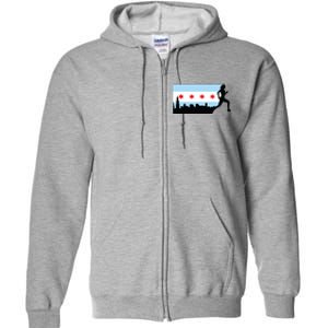 Chicago Im Going Marathon Runner Running 262 Full Zip Hoodie