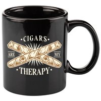 Cigars Are My Therapy 11oz C Handle Ceramic Mug