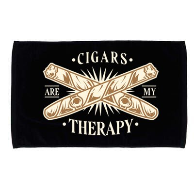 Cigars Are My Therapy Microfiber Hand Towel