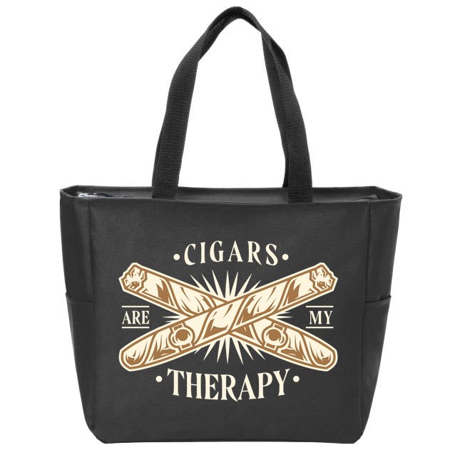 Cigars Are My Therapy Zip Tote Bag