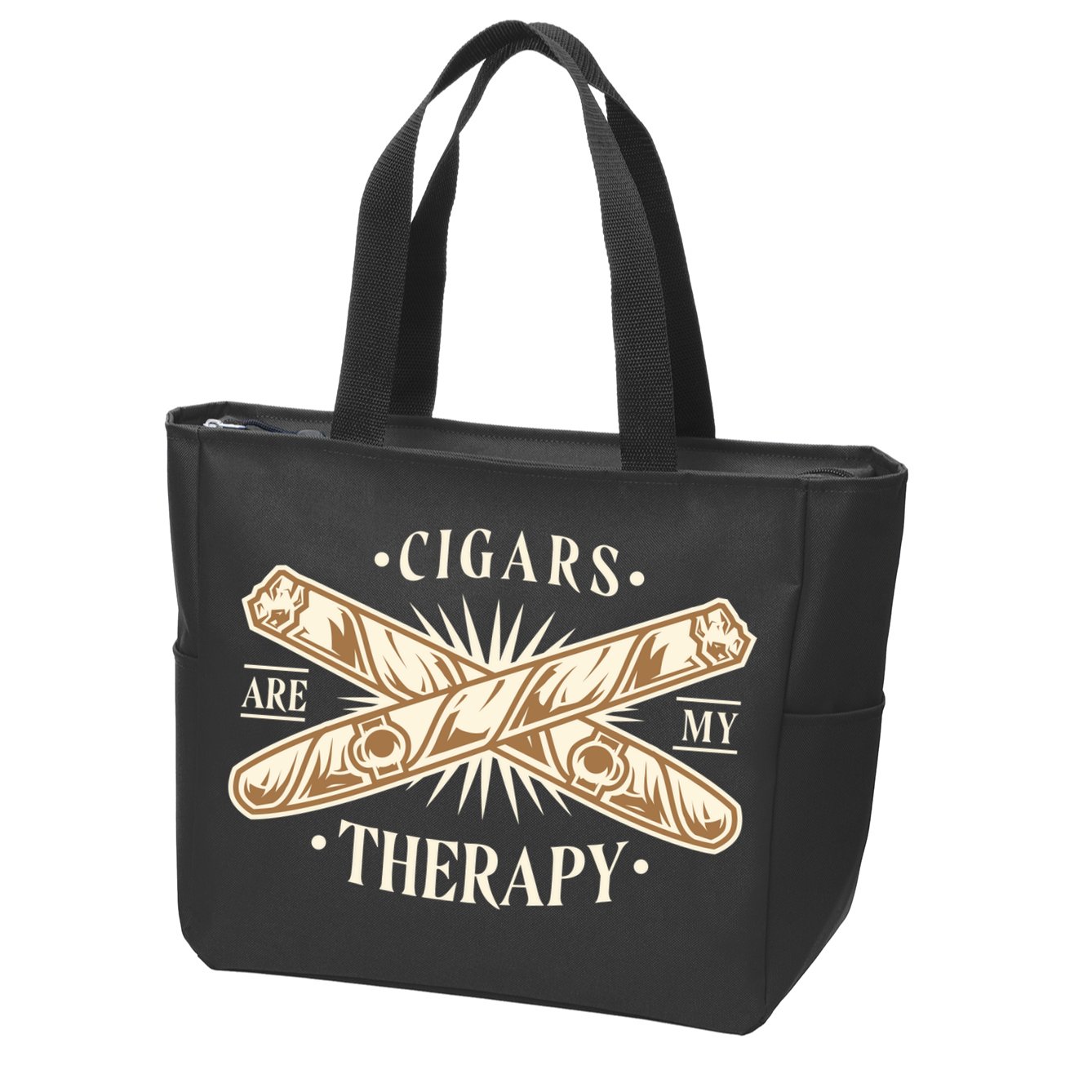 Cigars Are My Therapy Zip Tote Bag