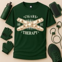 Cigars Are My Therapy Cooling Performance Crew T-Shirt