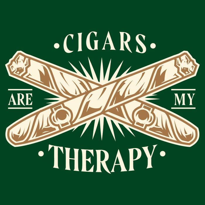 Cigars Are My Therapy Cooling Performance Crew T-Shirt