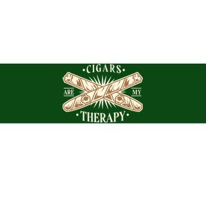 Cigars Are My Therapy Bumper Sticker