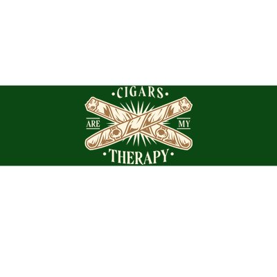 Cigars Are My Therapy Bumper Sticker