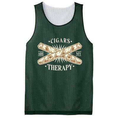 Cigars Are My Therapy Mesh Reversible Basketball Jersey Tank