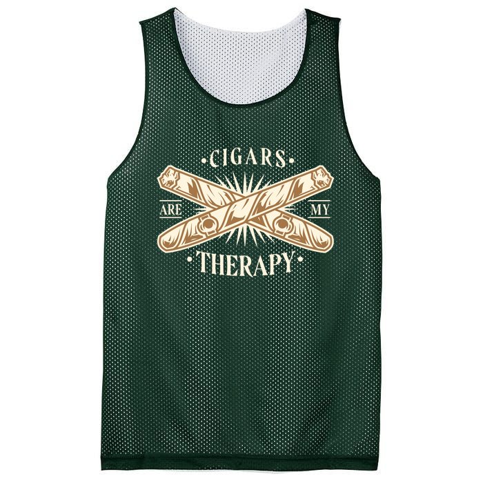 Cigars Are My Therapy Mesh Reversible Basketball Jersey Tank