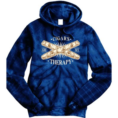 Cigars Are My Therapy Tie Dye Hoodie