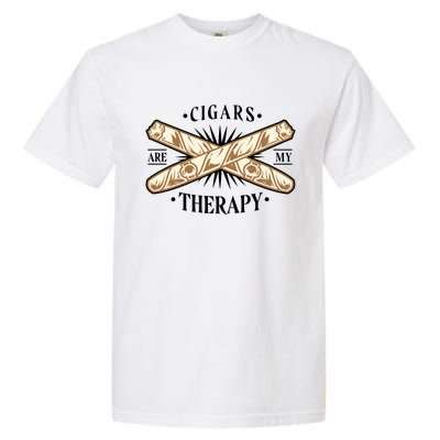 Cigars Are My Therapy Garment-Dyed Heavyweight T-Shirt