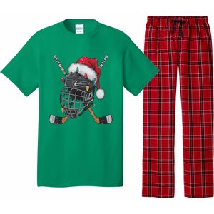 Christmas Ice Hockey Helmet Santa Xmas Pajama Set